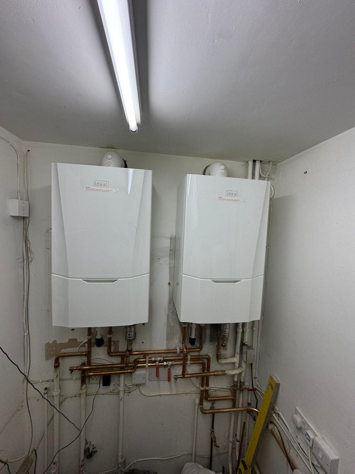 Dual commercial boiler installation completed in Leicestershire